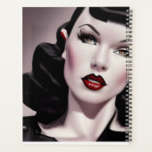 ゴシックスタイリッシュ様式の旅程の日プランナー プランナー手帳 (裏面)