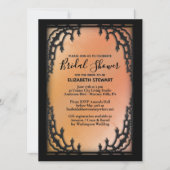 ゴシックスタイルのウェディングシャワーの招待状 登録情報 招待状 (正面)