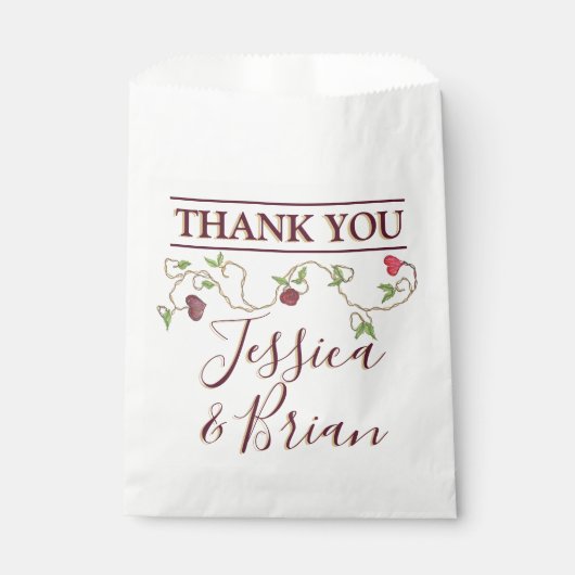 ゴシックスタイルのギフトバッグ フェイバーバッグ (正面)