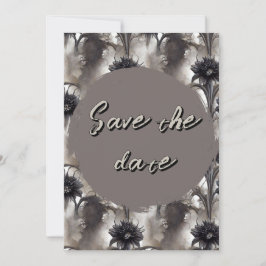 ゴシックスタイルのダークなSave the Date セーブザデート