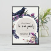 ゴシックスタイルのパーティ招待状 招待状 (スタンド正面)