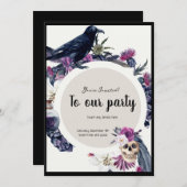 ゴシックスタイルのパーティ招待状 招待状 (正面/裏面)