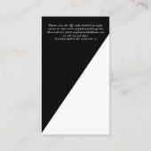 ゴシックスタイルの死ぬまで私たちと一緒 QR ウェディング ブラック RSVP エンクロージャーカード (裏面)