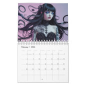 ゴシックスタイルガール カレンダー (2月 2026)