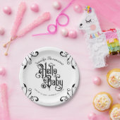 ゴシックスタイルベビーシャワー ペーパープレート (パーティー)