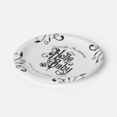 ゴシックスタイルベビーシャワー ペーパープレート (アングル)