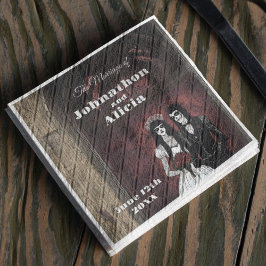 ゴシックスタイル結婚のテーブルのデコレーションDark Moody スタンダードランチョンナプキン