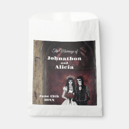 ゴシックスタイル結婚のテーブルのデコレーションDark Moody フェイバーバッグ