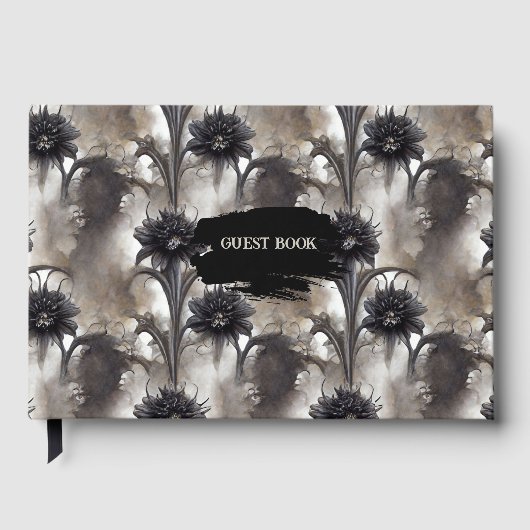 ゴシックスタイル結婚ダーク ゲストブック (正面)