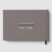 ゴシックスタイル結婚ダーク ゲストブック (裏面)