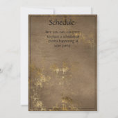 ゴシックスタイル金箔ハローウィンパーティ 招待状 (裏面)