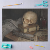 ゴシックスタイル静止期スカル 薄葉紙 (クラフト)