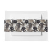 ゴシックスタイル ダークフラワーズ 招待状ベリーバンド (正面例)