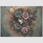 ゴシックスチームパンクビクトリアンフローラレディーデクページ 薄葉紙 (正面)