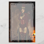 ゴシックスチームパンク文房具の下に 便箋 (正面)