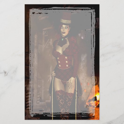 ゴシックスチームパンク文房具の下に 便箋 (正面)