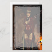 ゴシックスチームパンク文房具の下に 便箋 (正面/裏面)