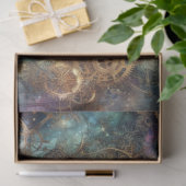 ゴシックスティームパンク猫の天空の旅のデコパージュ 薄葉紙 (ギフト)