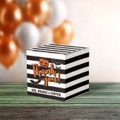 ゴシックストライプカボチャこうもりハロウィンサンキュー フェイバーボックス