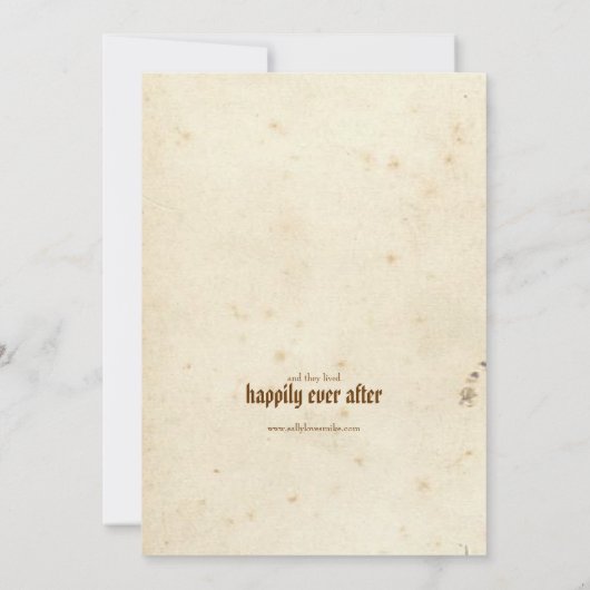 ゴシックストーリーブックフェアリータール招待状 招待状 (裏面)