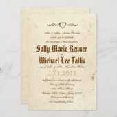 ゴシックストーリーブックフェアリータール招待状 招待状 (正面/裏面)