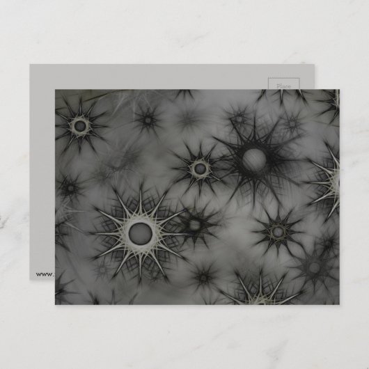 ゴシックスノーフレーク葉書 ポストカード (正面/裏面)