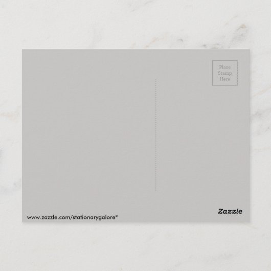 ゴシックスノーフレーク葉書 ポストカード (裏面)