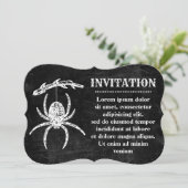 ゴシックスパイダーが枝から吊るされている招待状 招待状 (スタンド正面)