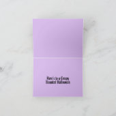 ゴシックスパイダーウェブと砂時計ハロウィーン カード (内部)