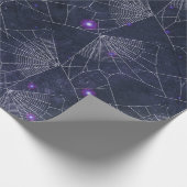 ゴシックスパイダーウェブハロウィーンパターン ラッピングペーパー (角)