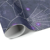 ゴシックスパイダーウェブハロウィーンパターン ラッピングペーパー (ロールコーナー)