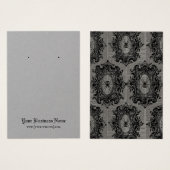 ゴシックスパイダーズハロウィーン用イヤリングディスプレイカード (正面&裏面)