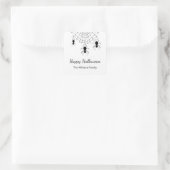 ゴシックスパイダーズ白黒ハローウィンパーティ スクエアシール (バッグ)