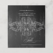 ゴシックス結婚クロワークのテーブルブルゴーニュID866 プレイスカード (外部開封)