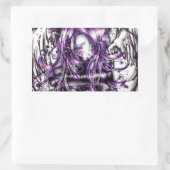 ゴシックセシーステッカー 長方形シール (バッグ)