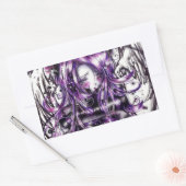 ゴシックセシーステッカー 長方形シール (封筒)