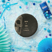 ゴシックセピアハーフスカルヘッドヴィンテージハロウェディング ペーパーボウル (パーティー)