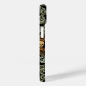 ゴシックセージグリーンオーナメント付きスカル Case-Mate iPhoneケース (裏面 / 右)