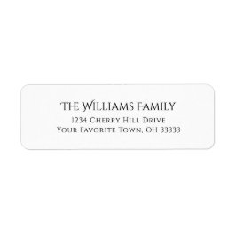 ゴシックタイポグラフィファミリー名差出人住所 ラベル