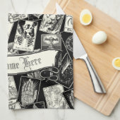 ゴシックタロットカードビクトリアンウィッチクラフトアポリセカリー キッチンタオル (四つ折り)