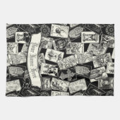 ゴシックタロットカードビクトリアンウィッチクラフトアポリセカリー キッチンタオル (横)