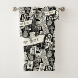 ゴシックタロットカードビクトリアンウィッチクラフトアポリセカリー バスタオルセット