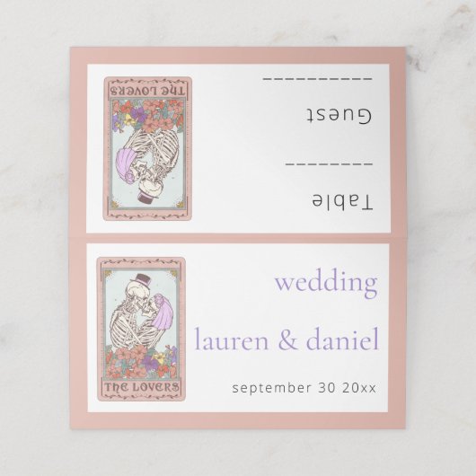 ゴシックタロットカードラバーズ座席表 プレイスカード (外部開封)