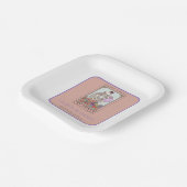 ゴシックタロットカード愛好家の名前結婚の紙プレート ペーパープレート (傾斜あり)