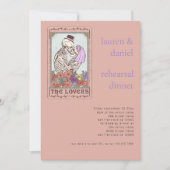 ゴシックタロットカード結婚愛好家のリハーサル 招待状 (正面)