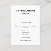 ゴシックタロットスケルトン神秘的な天体フローラ 名刺 (裏面)