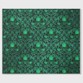 ゴシックダマスクプリントハ素朴ロウィーン ラッピングペーパー (フラット)