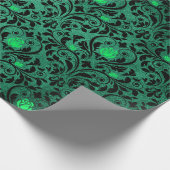 ゴシックダマスクプリントハ素朴ロウィーン ラッピングペーパー (角)