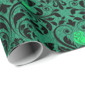 ゴシックダマスクプリントハ素朴ロウィーン ラッピングペーパー (ロールコーナー)