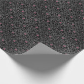 ゴシックダークオカルトゴシックの花模様 ラッピングペーパー (角)